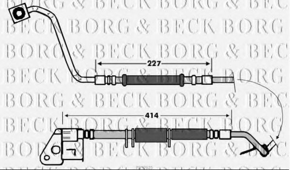 BBH7625 BORG+%26+BECK Brake Hose