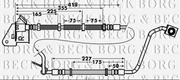 BBH7626 BORG+%26+BECK Brake System Brake Hose