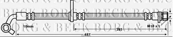 BBH7681 BORG+%26+BECK Brake System Brake Hose