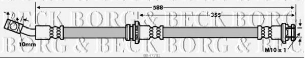 BBH7701 BORG+%26+BECK Brake System Brake Hose
