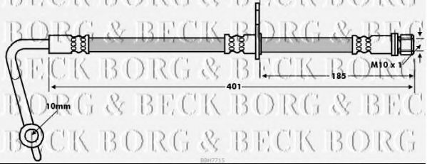 BBH7715 BORG+%26+BECK Brake Hose