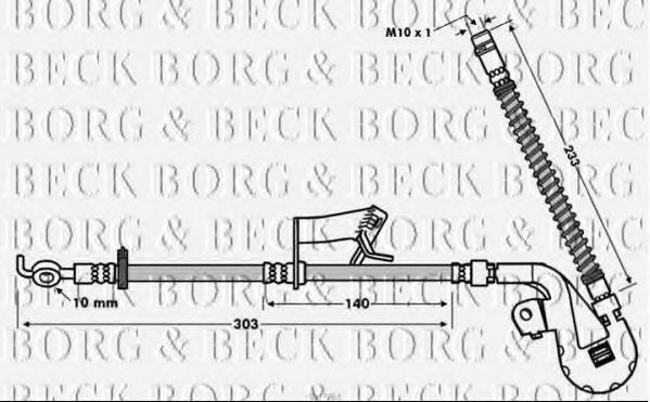 BBH7763 BORG+%26+BECK Bremsschlauch