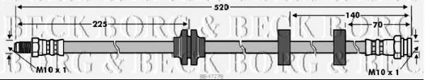 BBH7778 BORG+%26+BECK Brake System Brake Hose