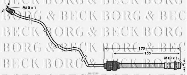 BBH7786 BORG+%26+BECK Bremsschlauch