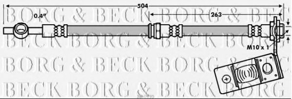 BBH7795 BORG+%26+BECK Brake System Brake Hose