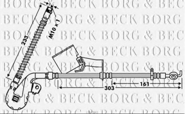 BBH7843 BORG+%26+BECK Brake Hose
