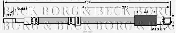 BBH7854 BORG+%26+BECK Bremsanlage Bremsschlauch