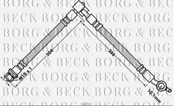 BBH7897 BORG+%26+BECK Brake System Brake Hose