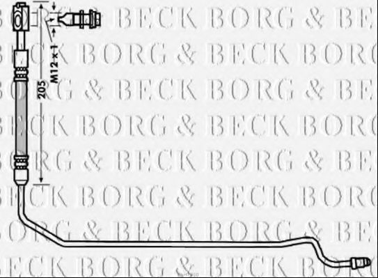 BBH7910 BORG+%26+BECK Brake Hose