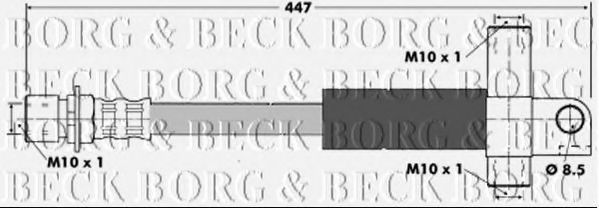 BBH6167 BORG+%26+BECK Brake Hose