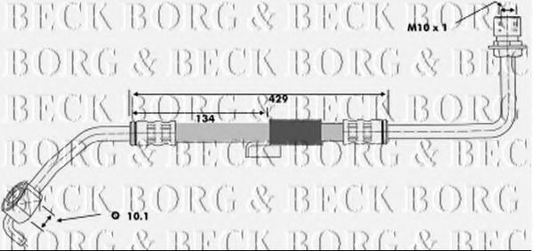 BBH6178 BORG+%26+BECK Brake System Brake Hose