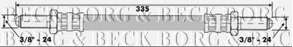 BBH6554 BORG+%26+BECK Brake Hose