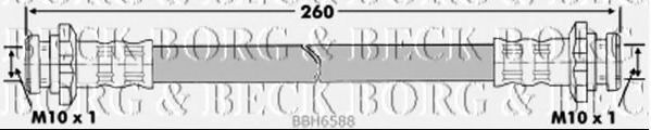 BBH6588 BORG & BECK Brake Hose