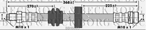 BBH6665 BORG+%26+BECK Тормозная система Тормозной шланг