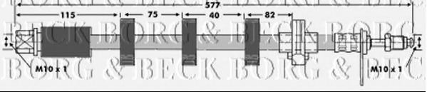 BBH6685 BORG+%26+BECK Тормозная система Тормозной шланг