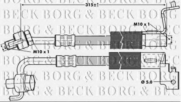 BBH6694 BORG+%26+BECK Bremsschlauch