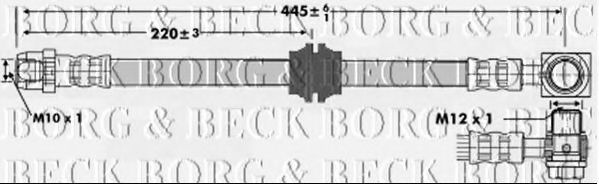 BBH6725 BORG+%26+BECK Brake System Brake Hose