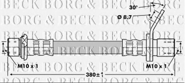 BBH6751 BORG+%26+BECK Brake Hose