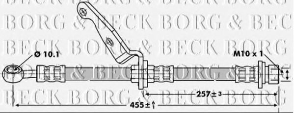 BBH6784 BORG+%26+BECK Brake System Brake Hose