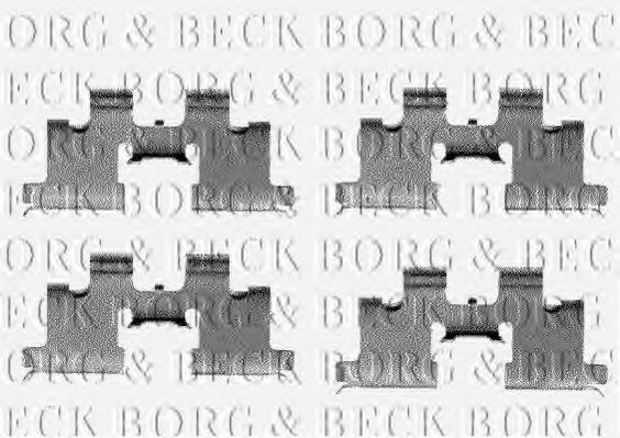 BBK1111 BORG+%26+BECK Brake System Accessory Kit, disc brake pads