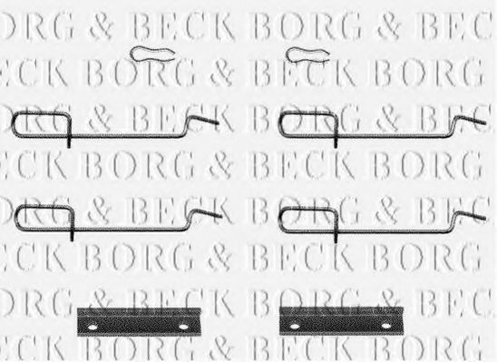 BBK1119 BORG+%26+BECK Accessory Kit, disc brake pads
