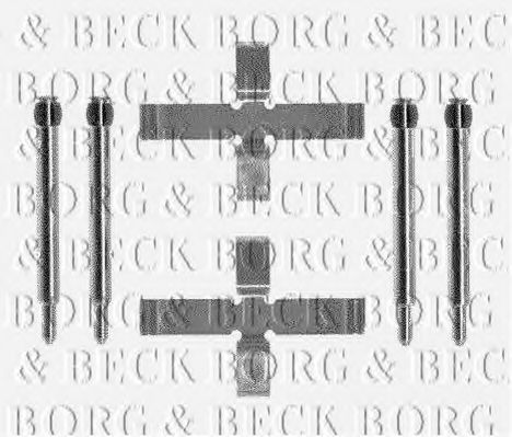 BBK1193 BORG+%26+BECK Brake System Accessory Kit, disc brake pads