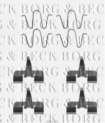 BBK1206 BORG+%26+BECK Accessory Kit, disc brake pads