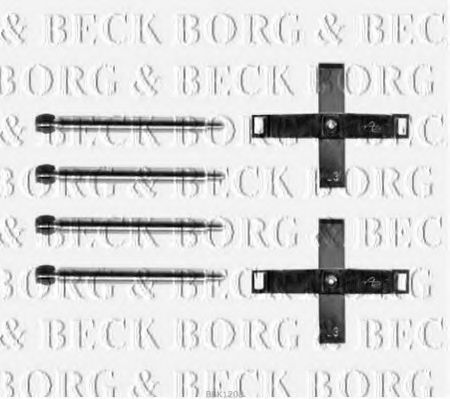BBK1208 BORG+%26+BECK Brake System Accessory Kit, disc brake pads
