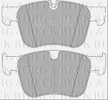BBP2453 BORG+%26+BECK Brake Pad Set, disc brake