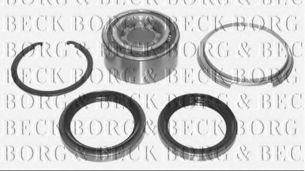 BWK672 BORG+%26+BECK Wheel Suspension Wheel Bearing Kit