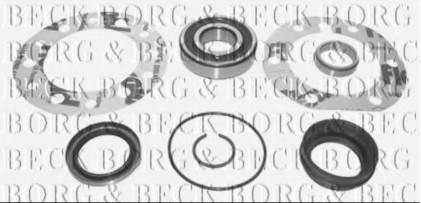 BWK837 BORG+%26+BECK Wheel Suspension Wheel Bearing Kit
