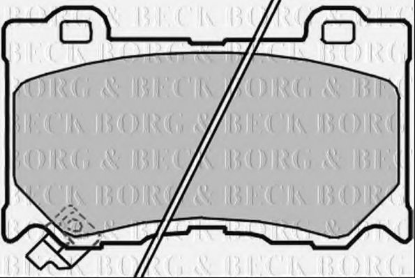 BBP2363 BORG+%26+BECK Brake System Brake Pad Set, disc brake