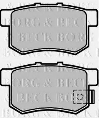BBP2373 BORG+%26+BECK Комплект тормозных колодок, дисковый тормоз