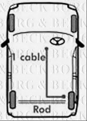 BKB1137 BORG+%26+BECK Brake System Cable, parking brake