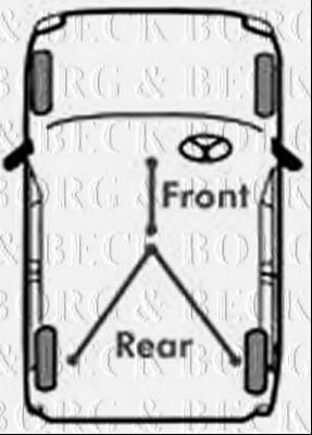 BKB1217 BORG+%26+BECK Brake System Cable, parking brake