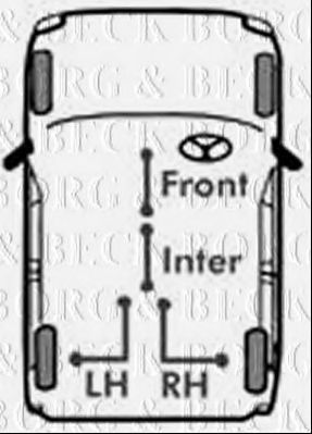 BKB1799 BORG+%26+BECK Brake System Cable, parking brake