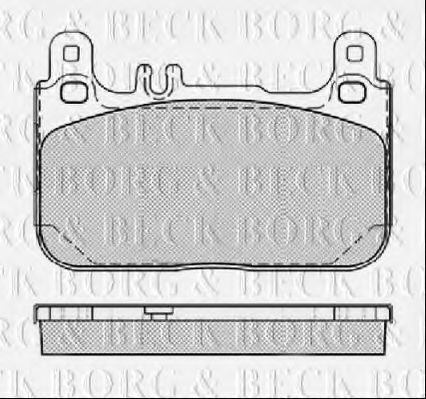 BBP2461 BORG+%26+BECK Brake Pad Set, disc brake