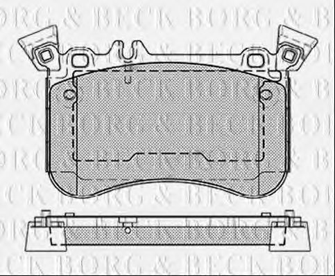 BBP2467 BORG+%26+BECK Brake Pad Set, disc brake