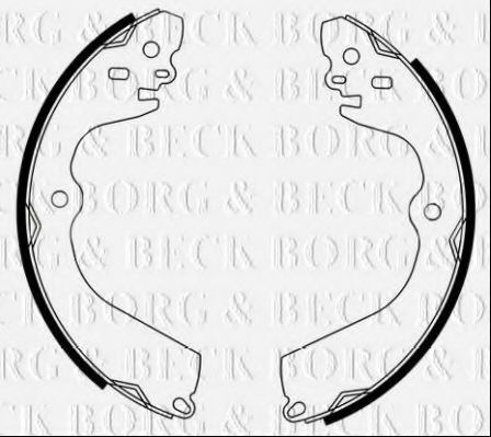 BBS6495 BORG & BECK Bremsbackensatz