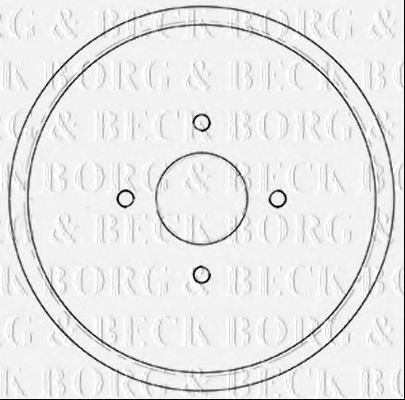 BBR7252 BORG+%26+BECK Bremstrommel