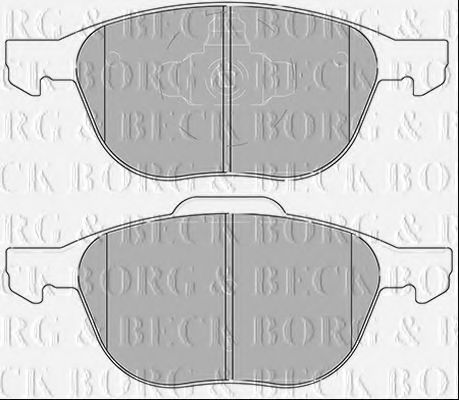 BBP2456 BORG+%26+BECK Brake Pad Set, disc brake