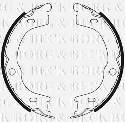 BBS6499 BORG+%26+BECK Brake Shoe Set