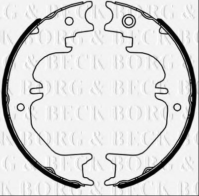 BBS6461 BORG+%26+BECK Brake System Brake Shoe Set