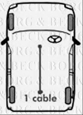 BKB1419 BORG+%26+BECK Cable, parking brake