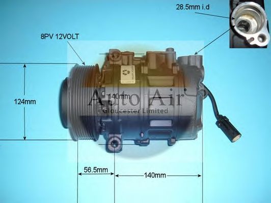 14-0266R AUTO+AIR+GLOUCESTER Air Conditioning Compressor, air conditioning