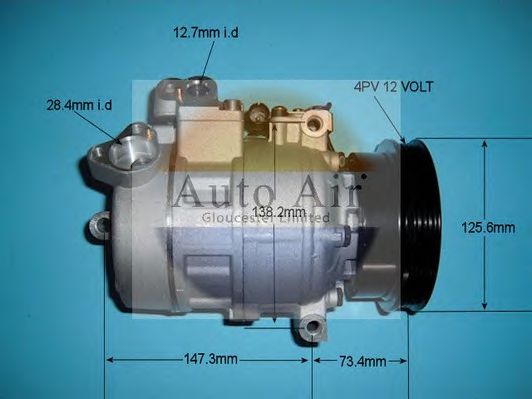 14-0318P AUTO+AIR+GLOUCESTER Air Conditioning Compressor, air conditioning