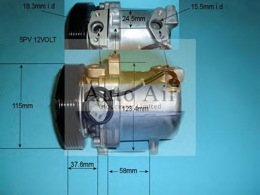 140341 AUTO AIR GLOUCESTER Compressor, air conditioning