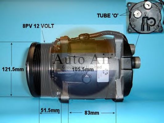 14-0409R AUTO+AIR+GLOUCESTER Air Conditioning Compressor, air conditioning