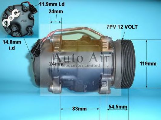 14-1102R AUTO+AIR+GLOUCESTER Air Conditioning Compressor, air conditioning