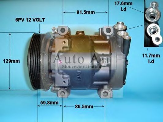 14-1204R AUTO+AIR+GLOUCESTER Air Conditioning Compressor, air conditioning